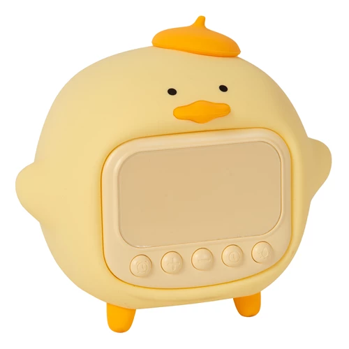 Lucide PINCHA DUCK - Rechargeable Night light Children - Battery pack- LED 3 StepDim - 1x1,5W 2100K - With music feature - Yellow | Essential - turned off
